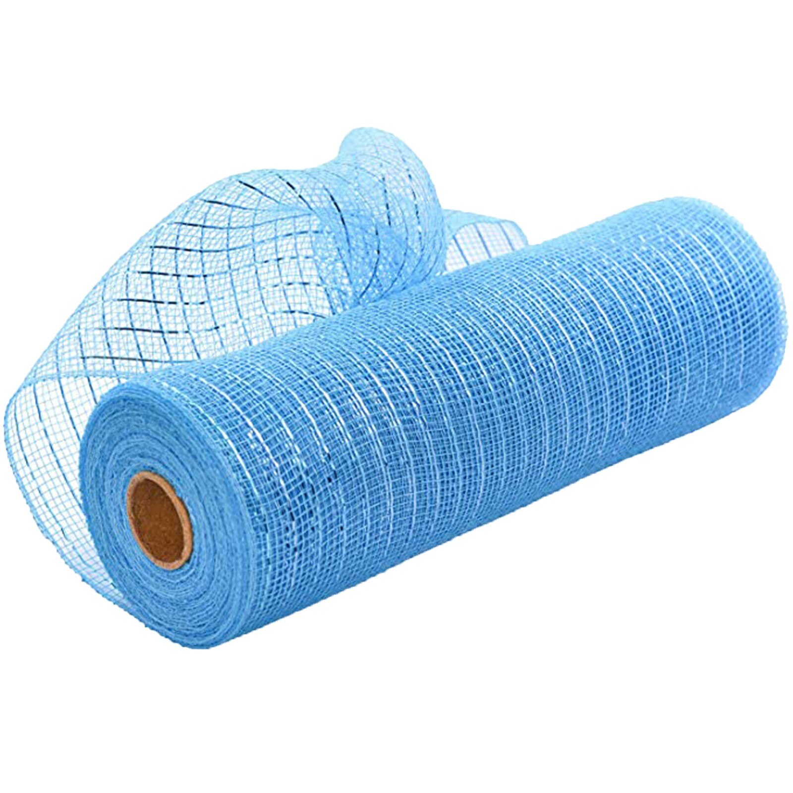 Poly Mesh Lint Met Metallic Folie Elke Rol Voor Kransen Swags Bows Wikkelen En Decoreren Kiezen Rolls Kransen Swags Bows: Blue 