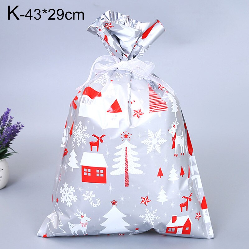 Kerst Cadeau Zakken Leuke Diverse Stijlen Goody Bags Cadeaupapier Feestartikelen Voor Kerst Candy Tas Met Linten: K