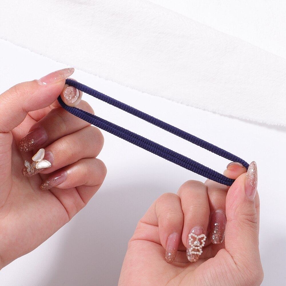 Juego de 30/50 unids/set de gomas elásticas para el pelo para mujer, coletero, diadema, bandas de goma coloridas, accesorios para el cabello de