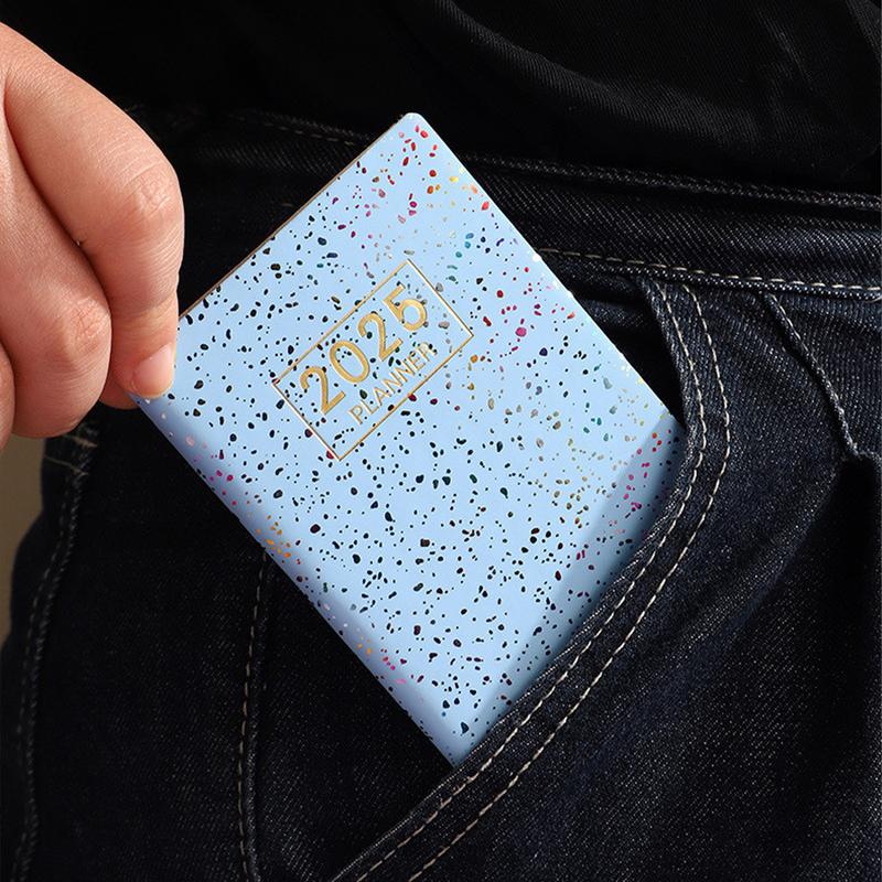 Carnet d'agenda 2025, notes de anglaise et organisation de choses à faire, carnet de notes hebdomadaire et mensuel, planificateur de liste de choses à faire quotidiennes pour le quotidien