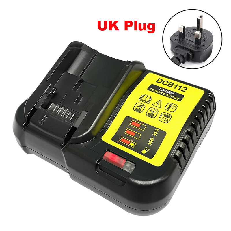 DCB112 for Dewalt Battery Charger Replacement for Dewalt 12V 20V Lithium-Ion Battery DCB205 DCB112 DCB201 DCB200 DCB612 DCB609: Blue
