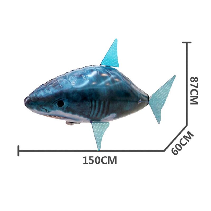 Remote Control Flying Shark Toy RC Air Swimming Fish Infrared RC Flying Air Balloons Clown Fish Kid Toys Party Decoration