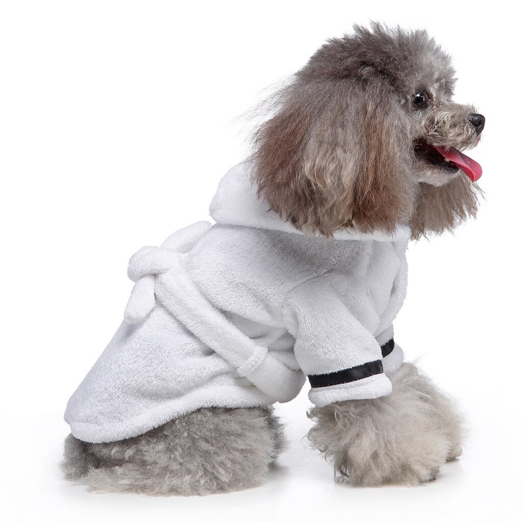 Dog Thick Hoode Bathrobe Dog Hoodie Winter Pet Dog... – Grandado