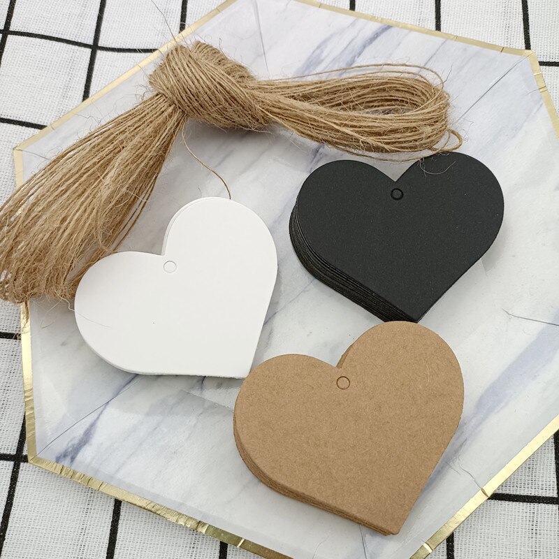 Kraftpapier Hart Tags Diy Handgemaakte Garment Prijs Verpakking Labels/Wedding Party Favor Opmerking Tag Voor Cosmetica