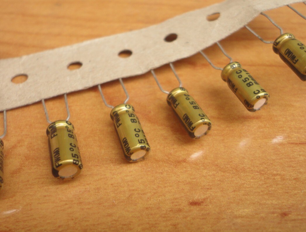 50x NICHICON FW 33uF 50V Electrolytic Capacitor - 5x11mm Audio Filter Amplifier Components