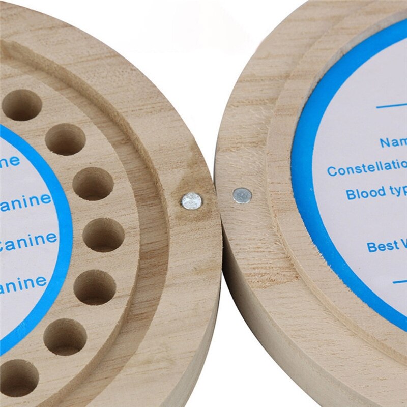 Baby Tooth Fairy Box for Lost Tooth Boys Baby Shower &amp; Birthday Beautiful Tooth Holder Wood Organizer D5QA
