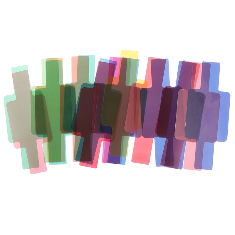 Kit de tarjeta de difusor de filtro de gel de 20 colores para Flash de cámara Universal de