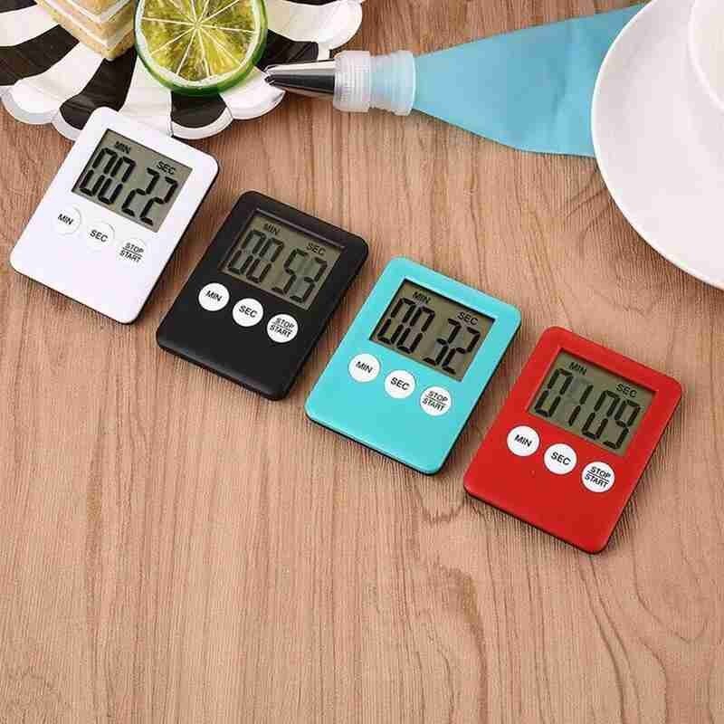 Electronic Cooking Timer Large Digital LCD Kitchen Timer Count-down Up Clock Alarm Magnetic Home Kitchen Tools