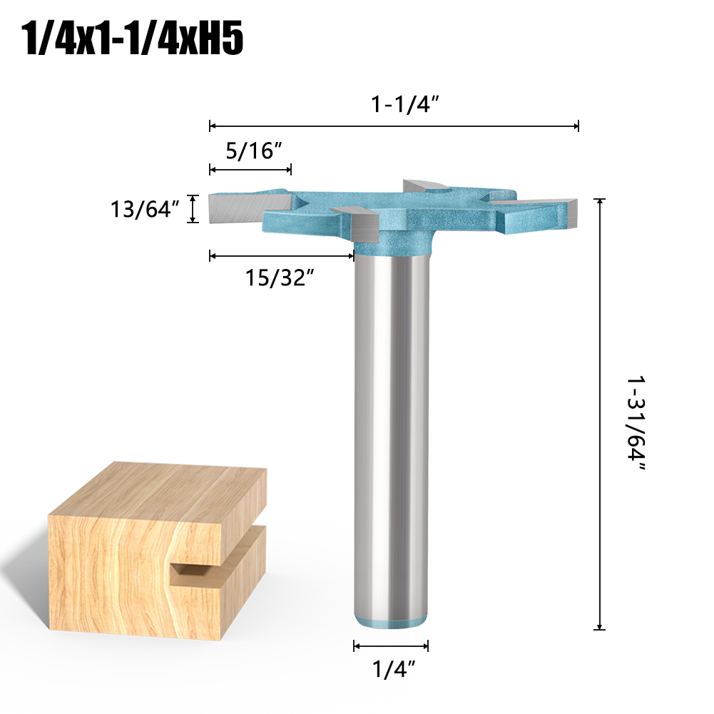 Broca enrutadora de vástago de 6mm y 6,35mm, fresa para brocas enrutadora de carburo de Metal y madera, herramientas de carpintería, cortador de 6mm de diámetro: 10.5 mm