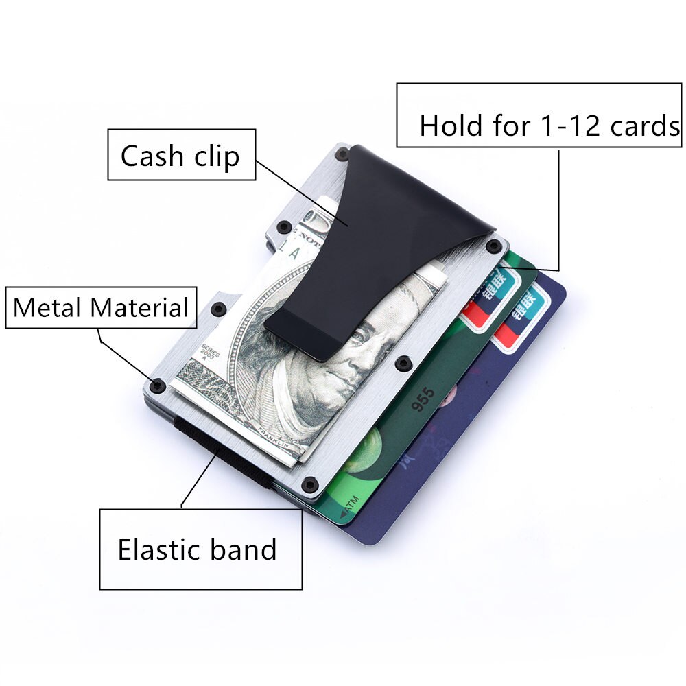 ZOVYVOL Unisex Metal Card ID Holder RFID Slim Business Card Holders Card Holder Automatic Brand Famous Credit Card Holder