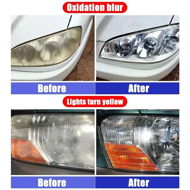 Headlight Repair Spray for Car Refurbishment Anti-Oxidation Coating Car Lamp Polishing Agent Scratch Restoration Dirt Clean