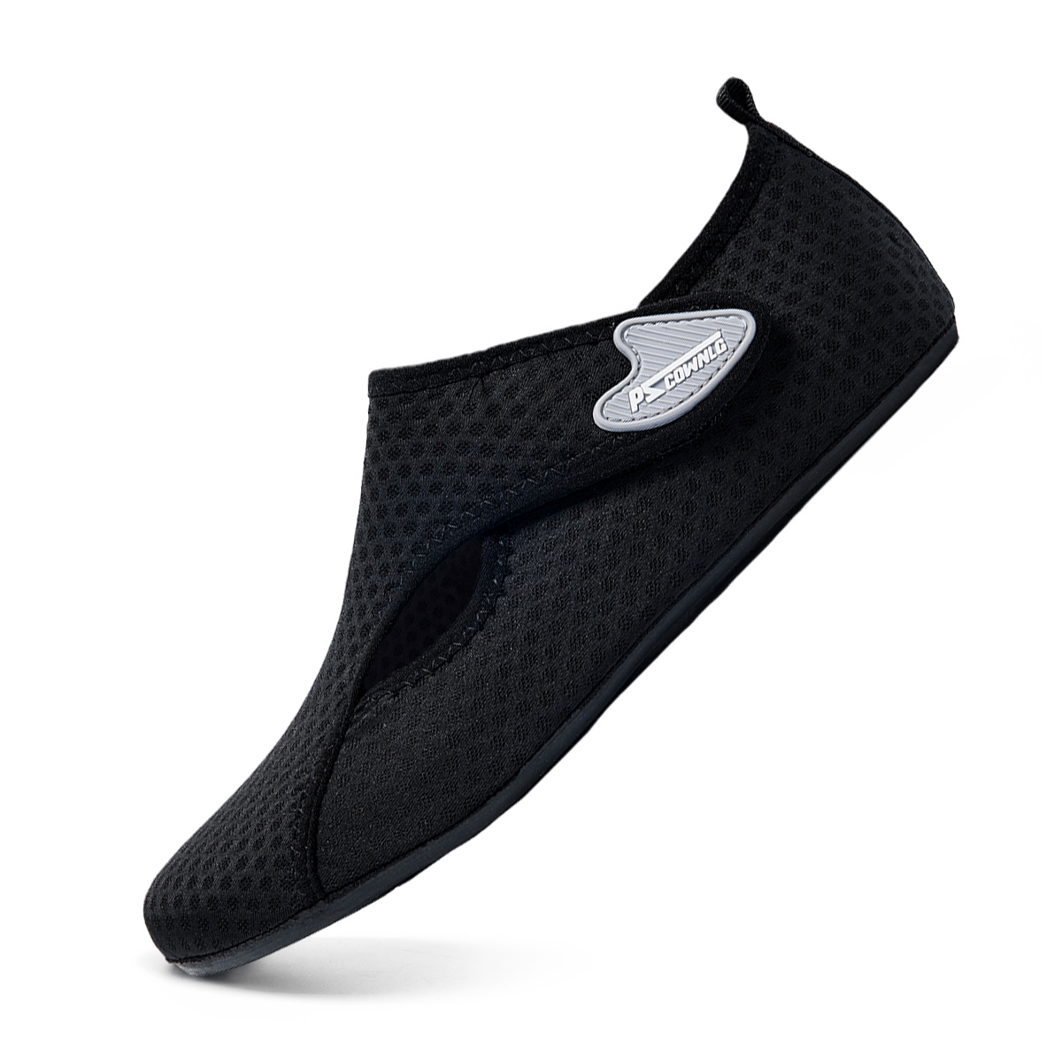 Schnell trocknende Wasserschuhe, rutschfest, atmungsaktiv, Sommer-Aqua-Strandsandale, flacher Schuh, Strand-Slipper für Männer und Frauen, Bach-Schuhe, 1 Paar: Schwarz / 44