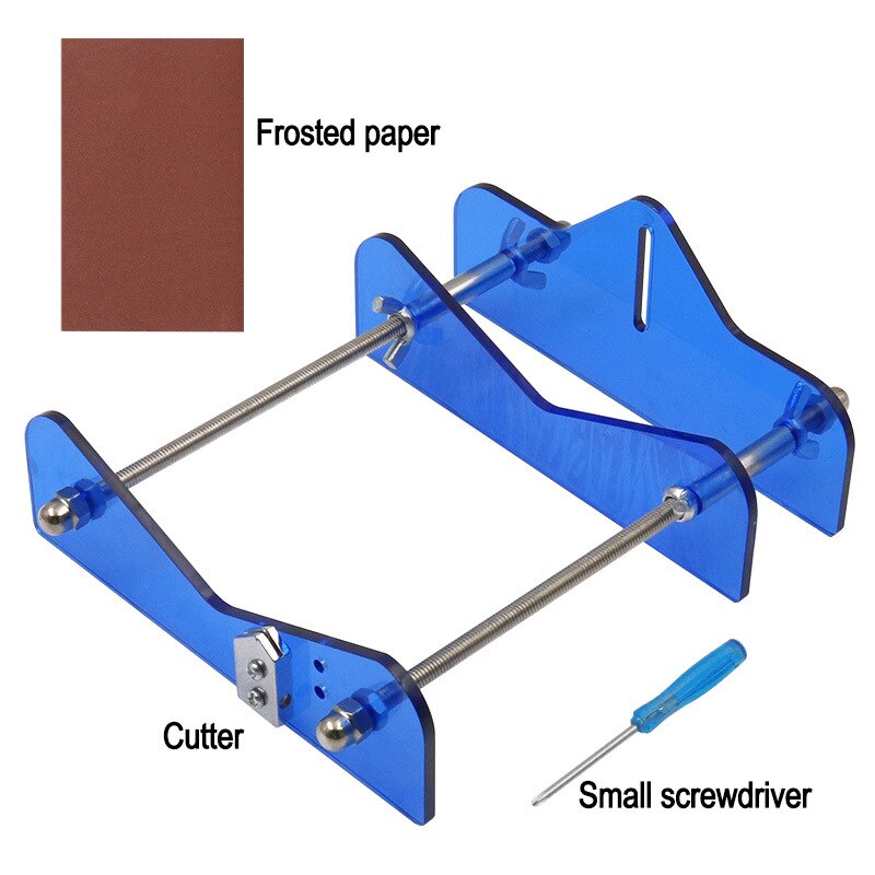 Professionele Bier Flessen Snijden Glazen Fles Diy Cutter Gereedschap Machine Bier Pot Wijn Cup Cut Kit: Blue