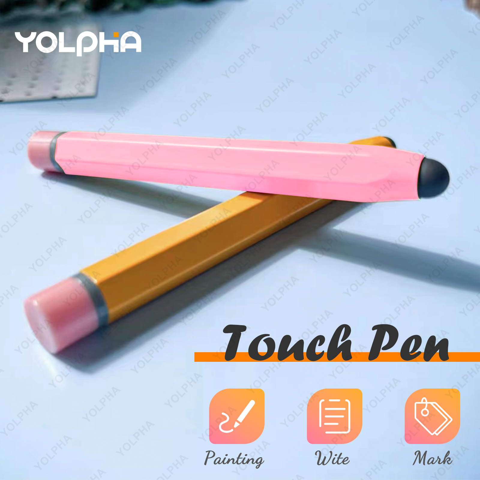 Stylet universel pour iOS Android, stylo tactile, crayon capacitif pour dessin, iPad, Samsung, Xiaomi, tablette, téléphone intelligent, stylet mignon