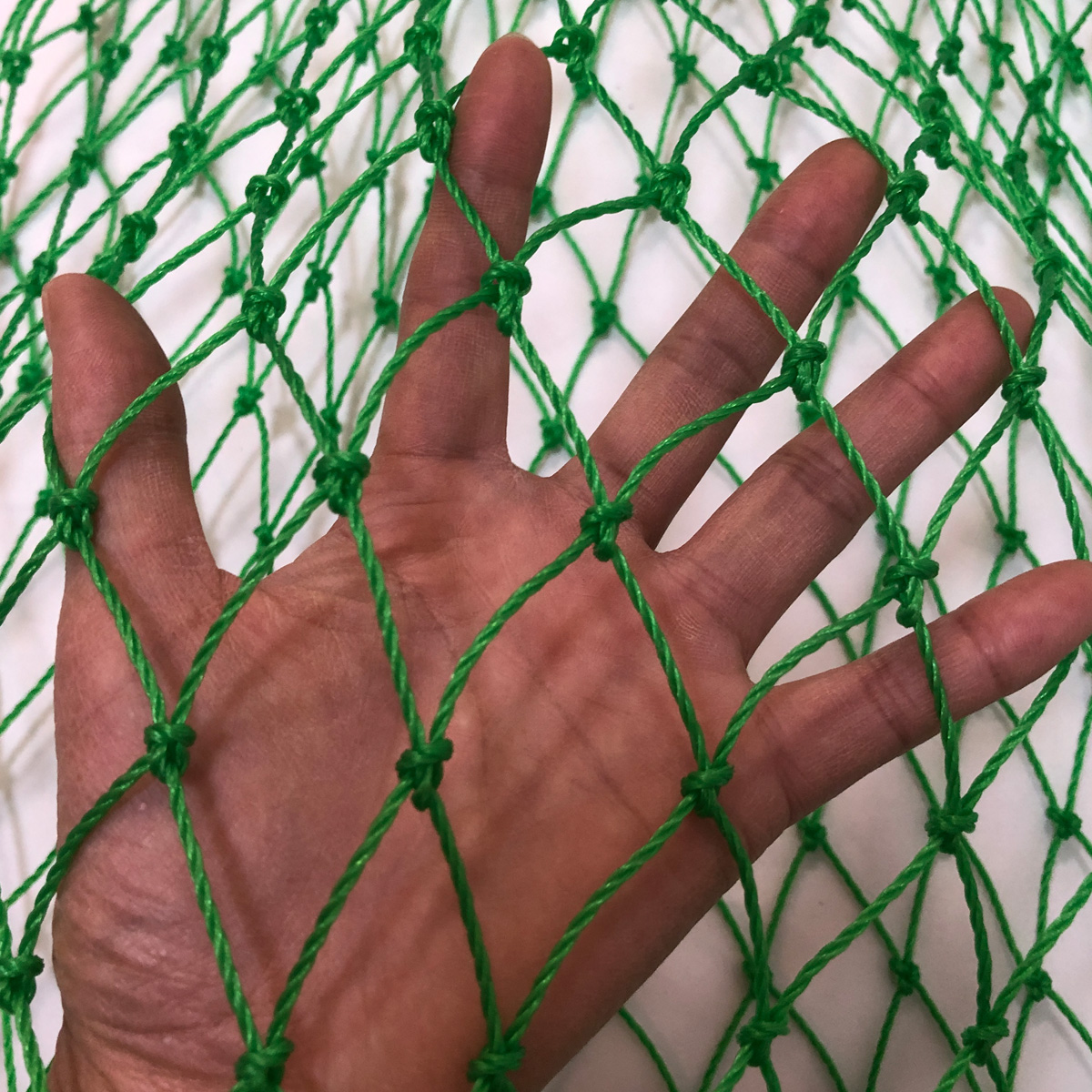 Rede de pesca de nylon forte, linha grossa, resistente ao desgaste, rede de pesca para peixes grandes, acessórios de rede de mão, diâmetro 40cm-60cm