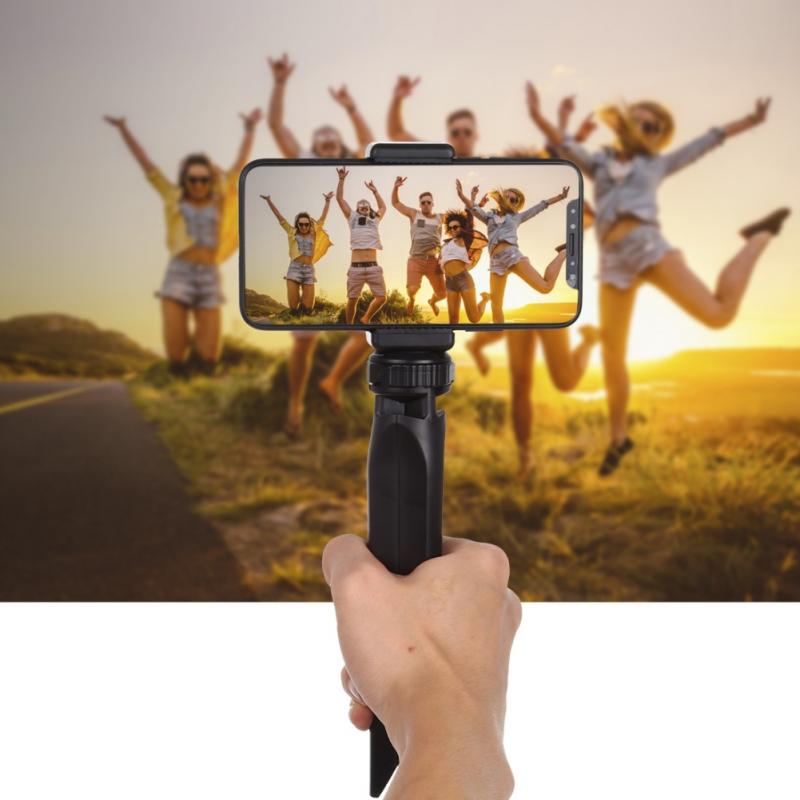 Portable Pocket Mini Tripod Mount with Phone Clamp for Smartphones Cameras Action Cameras Phone Stand Holder Desktop Support