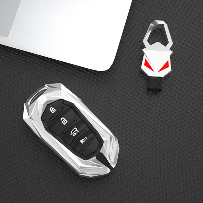 4 Button Car Key Fob Case Cover Shell for Kia Cadenza K9 K7 K-04 Sorento K900 and K7 Key Accessories