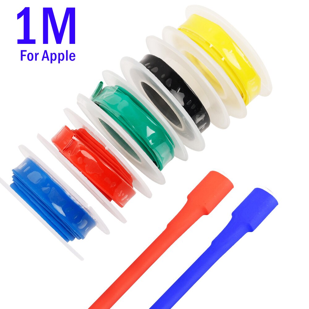 1M/Roll Krimpkous Mouw Voor Apple Iphone 6 7 8 X Xr Iphone 13 12Pro Ipad kabel Protector Usb Charger Cord Wrap 6Mm