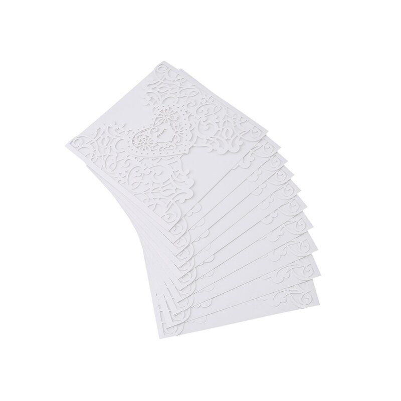 10 stuks/pak ivoorkleurige holle kant tafelnummer tafelkaarten bloemstuk rustieke bruiloft middelpunten vintage bruiloft decoratie: 3