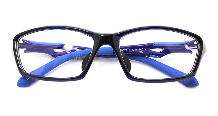 Zerosun TR90 Sport Bril Mannen Vrouwen Brillen Frames Voor Man Basketbal Voetbal Recept Bijziendheid Dioptrie Optische Graduate: blue