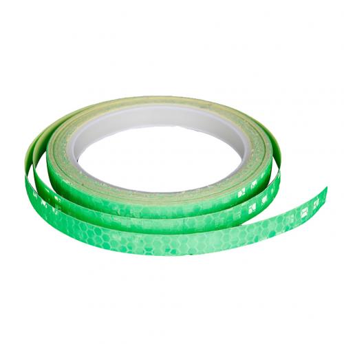 Mtb Fietsen Velg Licht Reflecterende Sticker Adhesive Waarschuwing Streep Decal Fietsen Fiets Strip Reflector Fiets Accessoires: green