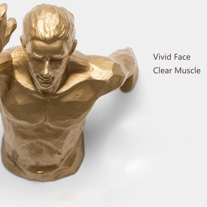 3D stylu industrialnym bieganie rzeźba żywicy salon pokoju tło dekoracji ściany wiszące uruchomić rysunek statua figurki sportowe