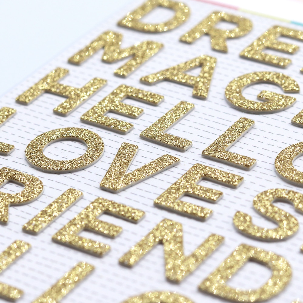 Crzcrafter skum alfabet klistermærker folie til scrapbog kort fremstilling journal udsmykning dekoration