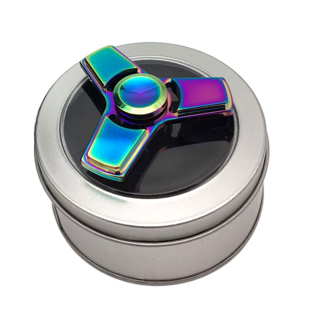 Spinner Flexibele Hand Spinner Lager Bureau Speelgoed Kleurrijke Vingertop Helpt Focussen Voor Kids & Volwassenen-Beste Stress Reducer: Default Title