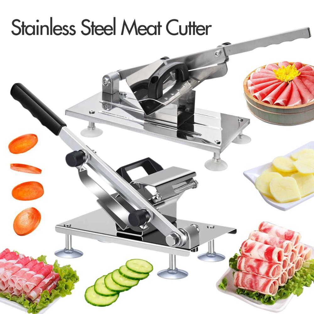 Manual / Auto Meat slicing machine Alloy+Stainless steel Household Manual Thickness adjustable meat and vegetables slicer