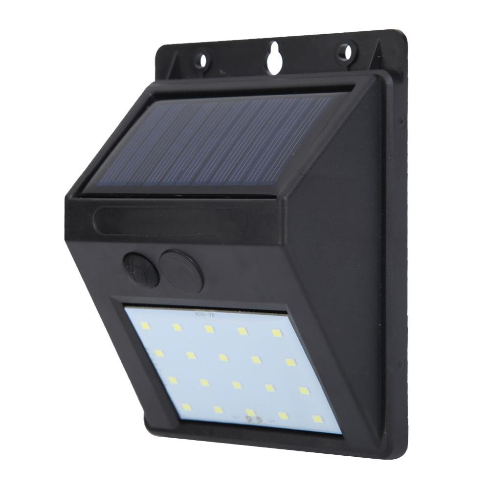 100 Led Solar Power Lamp Pir Motion Sensor Activated Solar Lamp Waterdichte Outdoor Tuin Veiligheid Wall Light: Light Control 20LED