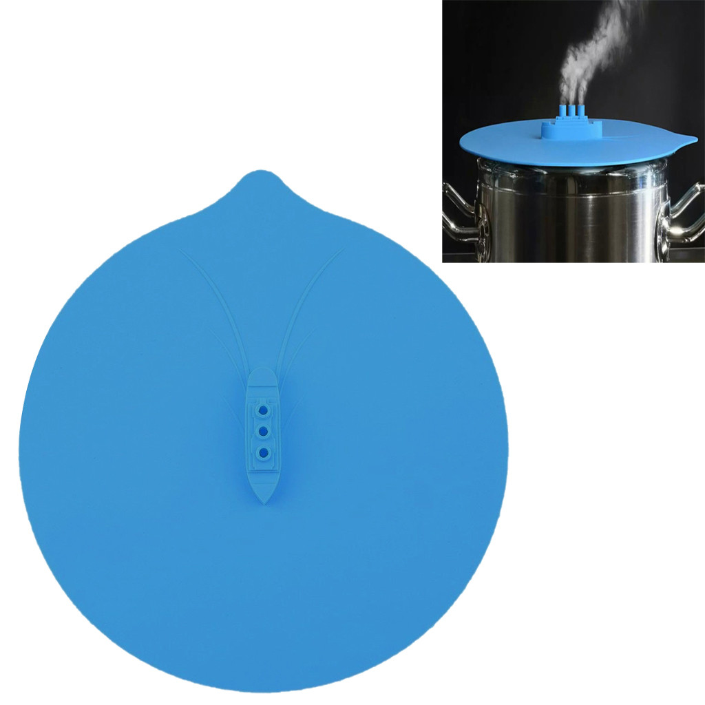 Ångfartyg silikon anti-brädd lock spill propp anti-overflow stänk silikon lock för gryta kök tillbehör verktyg