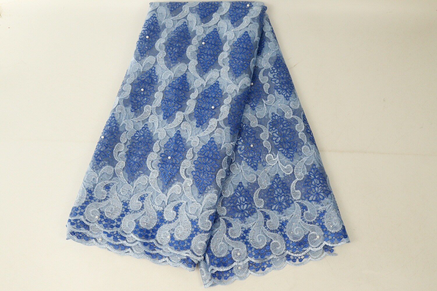 DIY Mesh Lace Fabric Embroidery Lace African Fabrics 5Yards Fabrics For Wedding Dress French Lace Fabric Women: color8