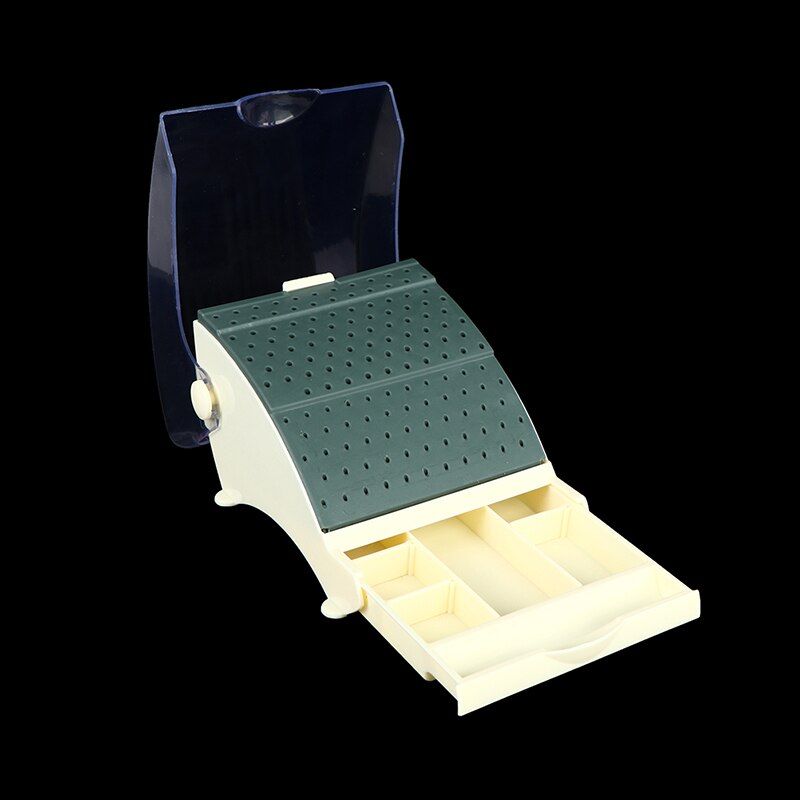 142 Holes Dental Burs Bur Block Holder Holds Station+Pull Out Drawer Set