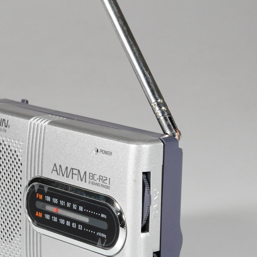 Mini poche AM FM Radio mince récepteur Portable haut-parleurs stéréo lecteur de musique avec antenne télescopique BC-R21