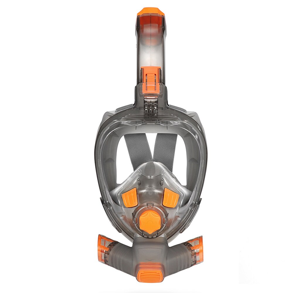 Duiken Masker Volledige Anti Fog Volwassen Gezicht Jeugd Onderwater Wide View Snorkel Masker Waterdicht Maskers Camera Mount Zwemmen: Orange