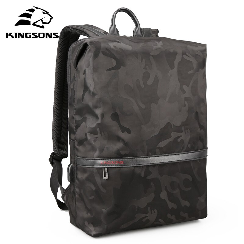 Kingsons 15 Inch Grote Capaciteit Reistas Alpinisme Rugzak Vrouwelijke Polyester Meisje Schooltas Рюкзак Женский: Black