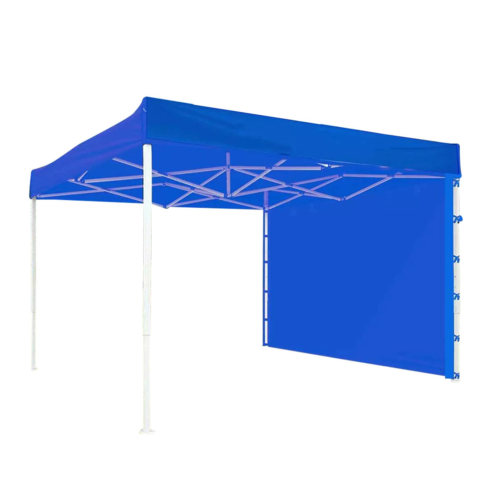 Duurzaam Outdoor Luifel Solar Muur Vouwen Luifel Doek Waterdicht Zonwering Solar Stof Luifel Stof Terras Zomer Picknick: Blue