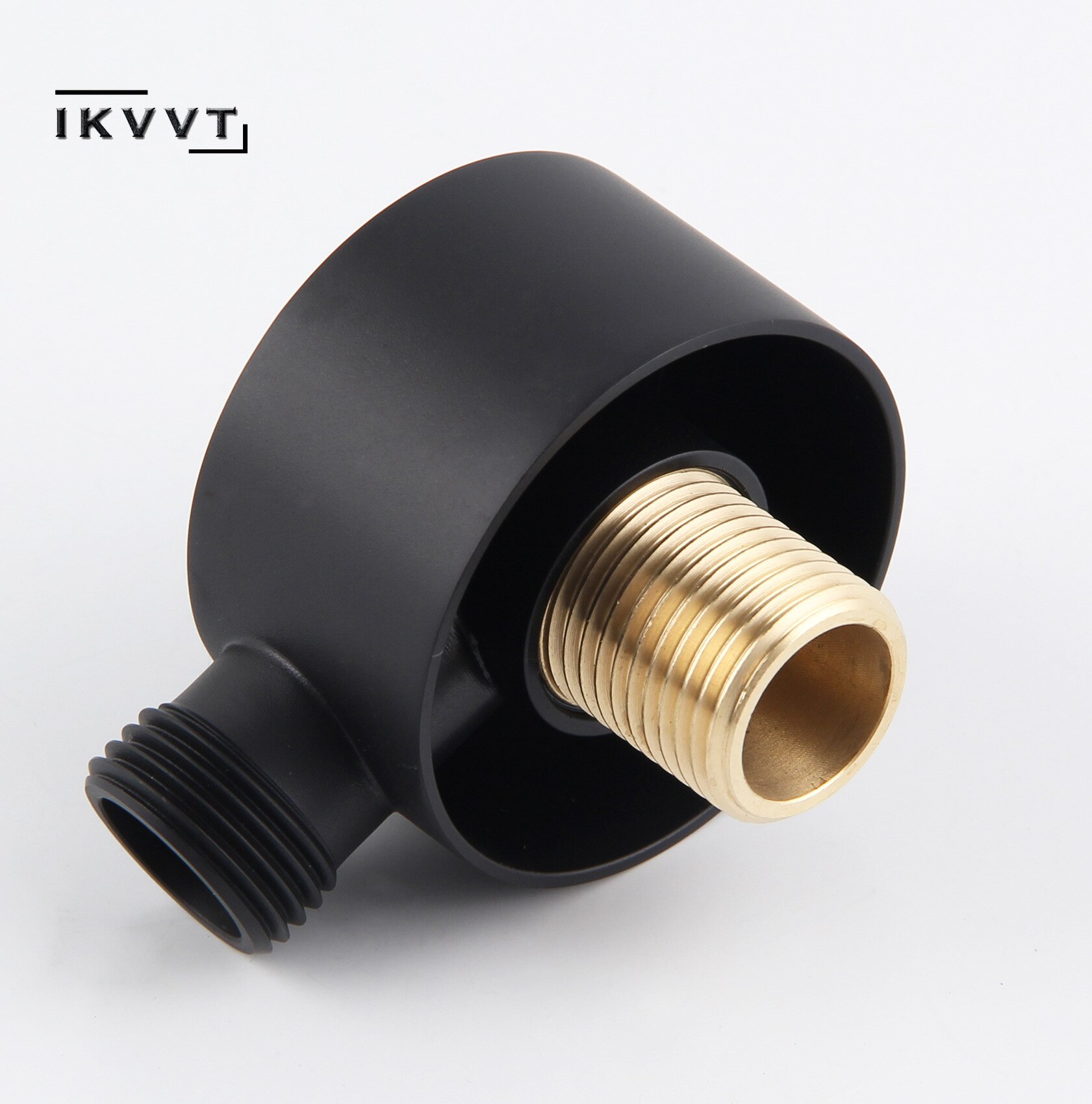 Wall-Mounted Water Outlet Spout Solid Brass Concealed Shower Plumbing Hose Shower Connector