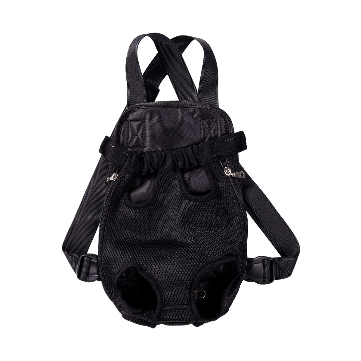 Pet cão portador mochila malha camuflagem produtos de viagem ao ar livre respirável ombro lidar com sacos para pequenos gatos do cão chihuahua: Black / S