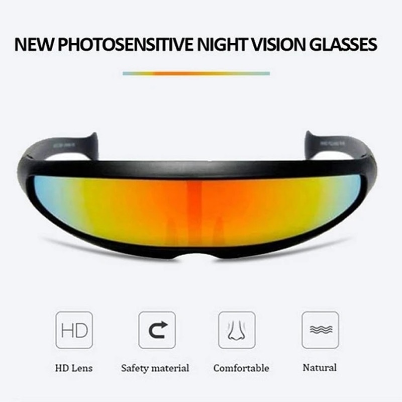 Photosensitive Night Vision Glasses Driver Goggles Eyewear UV Protection Sunglasses Outdoor Travel Night Vision Goggles