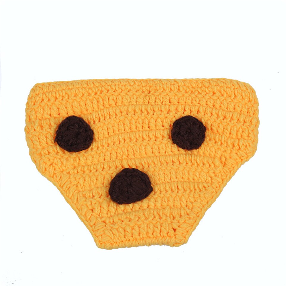 Newborn Baby Crochet Deer Outfits Knitted Infant Photography Props Boys Animal Costume Baby Crochet Clothing Set MZS-14107