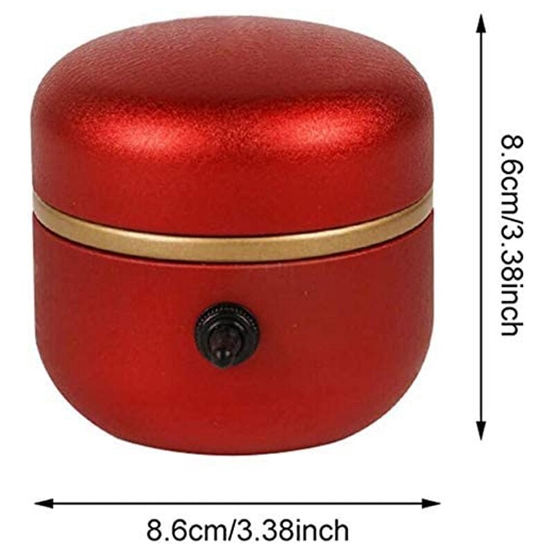 1500Rpm Mini Aardewerk Wiel Elektrische Wiel Diy Klei Tool Klei Plastic Machine Voor Lade Volwassen Kinderen Keramische Kunst (rood)