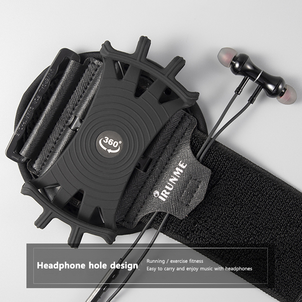 Armbåndsdeksel roterende løping jogging telefonveske utendørs sport telefonholder gym løping telefonveske armbåndsdeksel