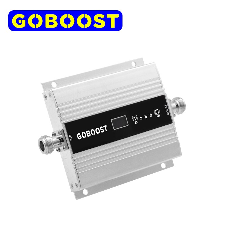 GOBOOST 4g Gsm Signal Booster DCS 1800Mhz Repeater Led Dispaly Celluar Amplifier with Power Supply Russia