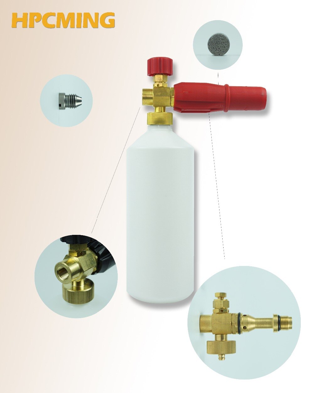 High pressure car washer foam generator foam nozzle for car washing For Bosch High Pressure Generator