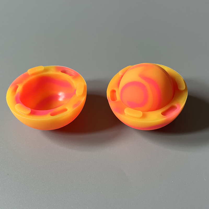 Soporte de silicona para ordenador portátil bola antideslizante disipación de calor altura elevada portátil: Naranja