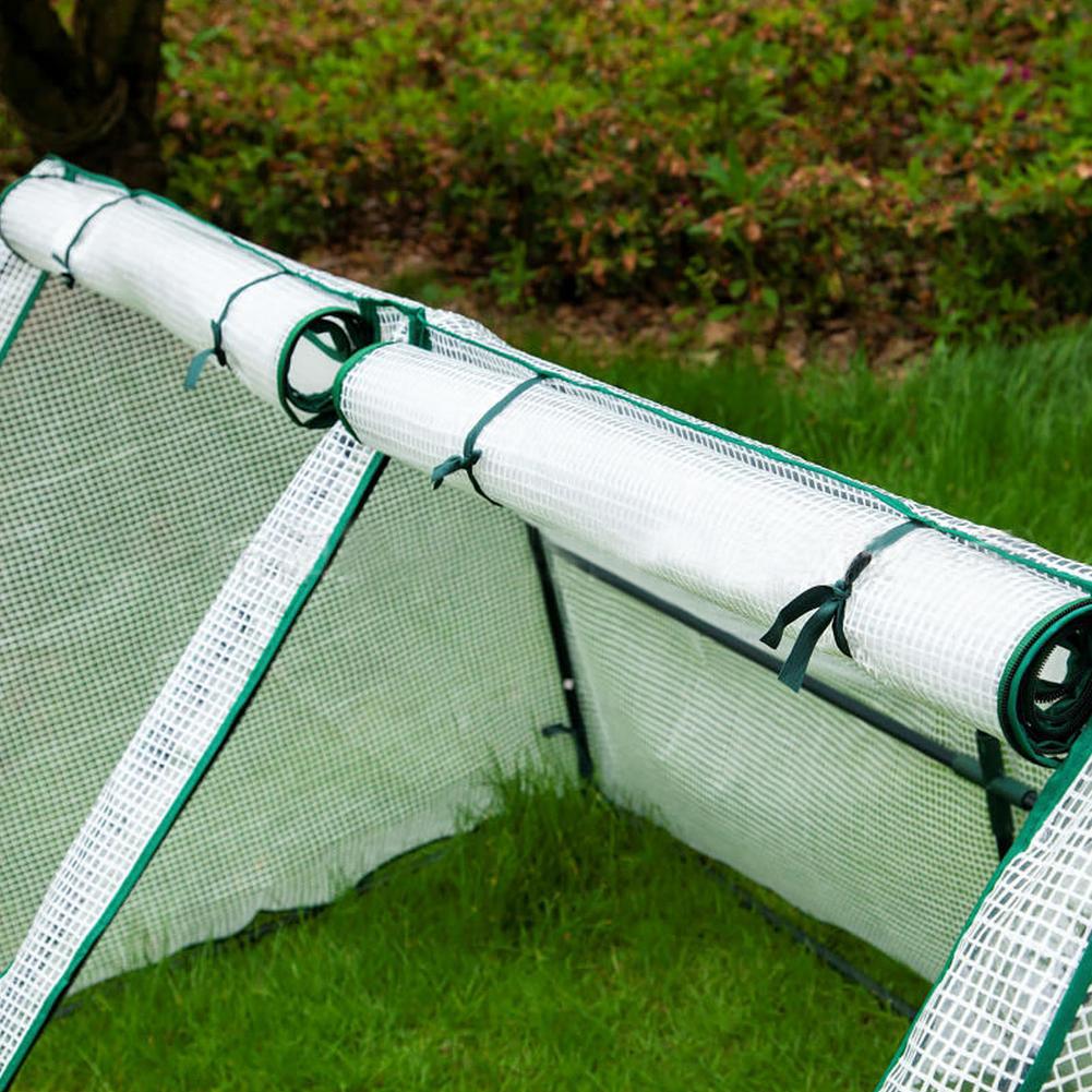 Heavy duty mesh lined cover Greenhouse Cover Durable Rainproof Protector Tool for Plants #W0