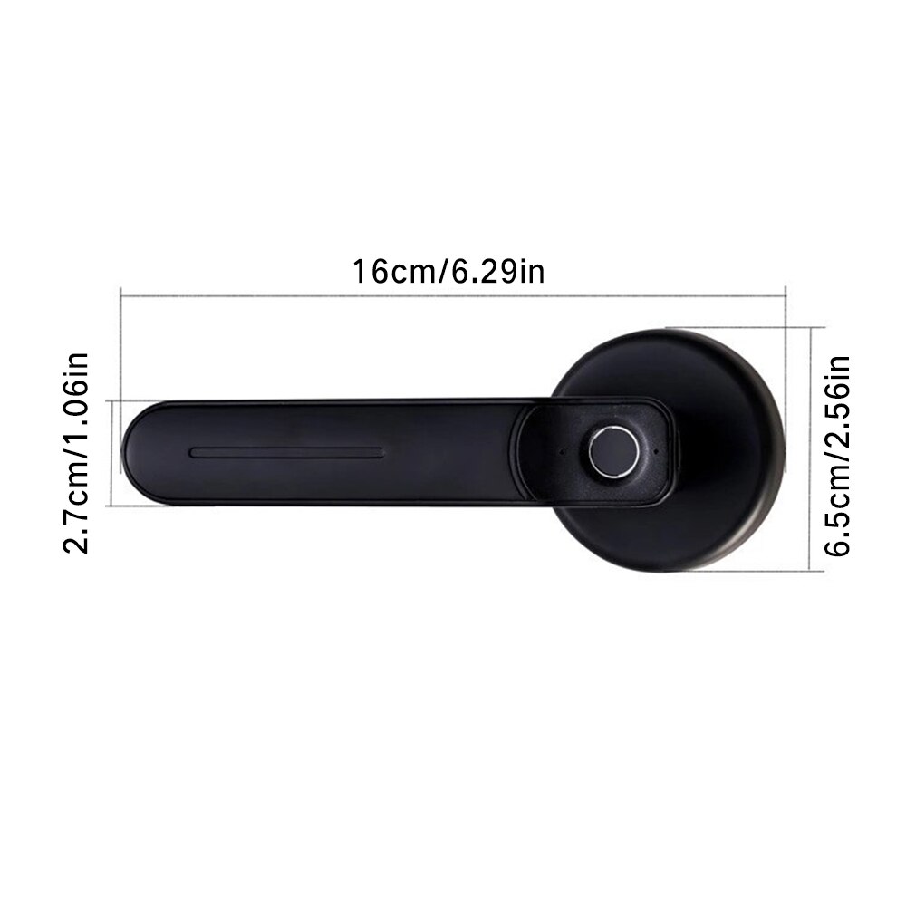 Smart Fingerprint Door Lock Battery Operated Fingerprint Door Lock Sensitive Zinc Alloy Semiconductor With Keys Home Office