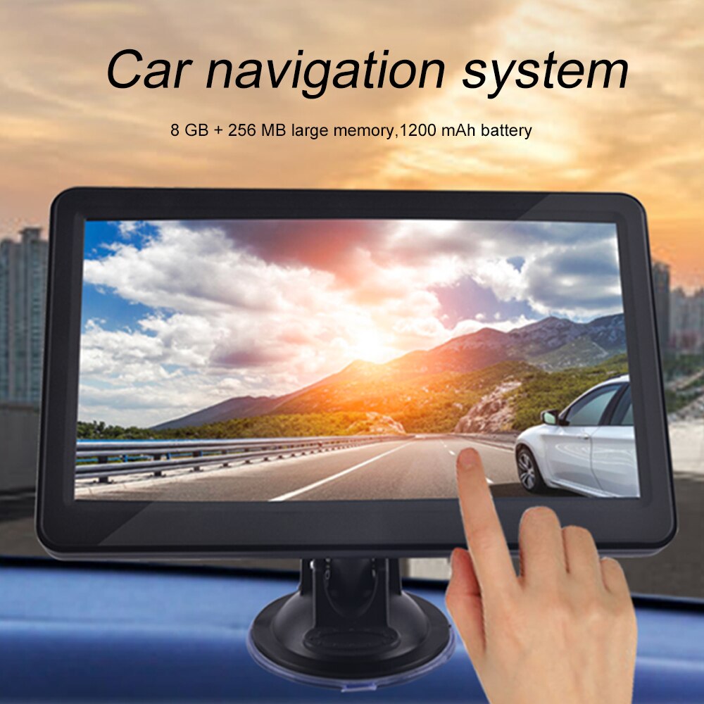 7 "Hd Fm Bluetooth Auto Gps-navigatie Europa/Noord-amerika Kaart Sat Nav Ruck Gps Navigators Auto met Alarm Bericht