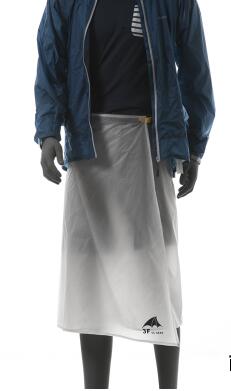 Cycling Camping Hiking Rain Pants Lightweight Waterproof Rain Skirt Kilt 65g, 3f ul gear: white